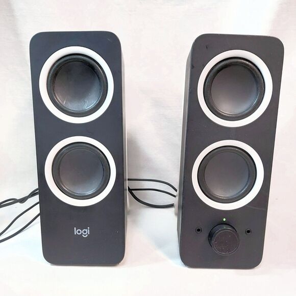 Logitech Z200 Black Multimedia Speakers Stereo Sound Multiple Devices *Tested - Picture 1 of 5